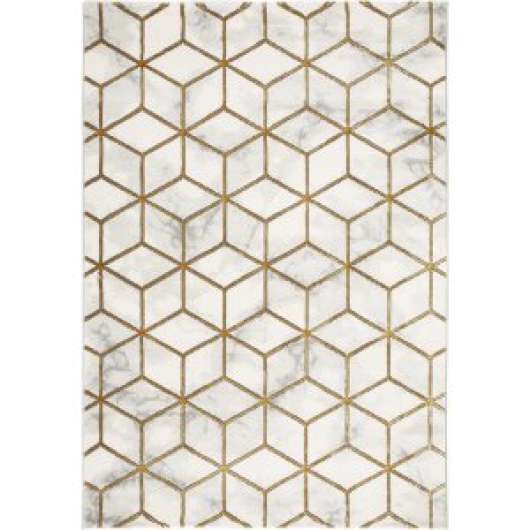 Diamond Cube Guld - 80x150 cm - Maskinvävda mattor, Mattor