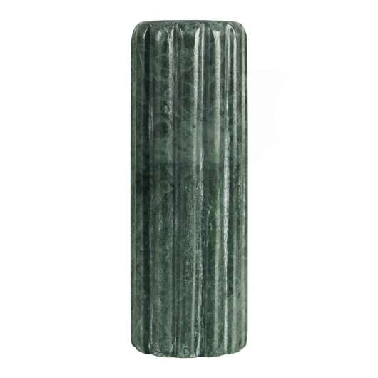 & klevering - Riffle Ljushållare Marmor 10 cm Grön