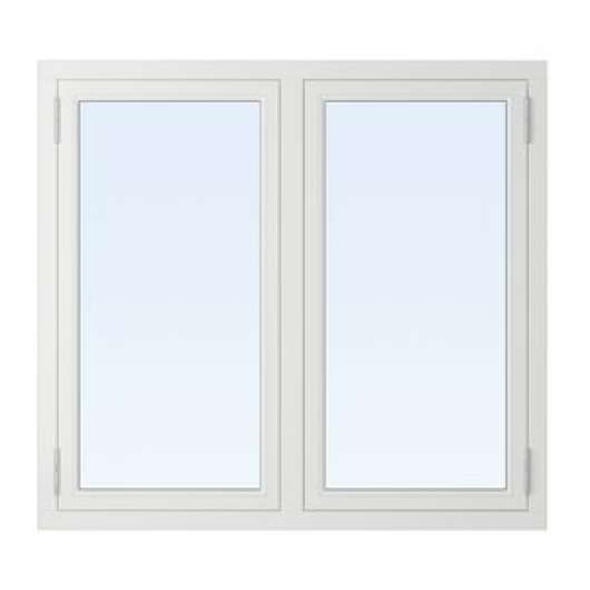 2-glasfönster Trä - 2-Luft - Vit - Klarglas, 10x5