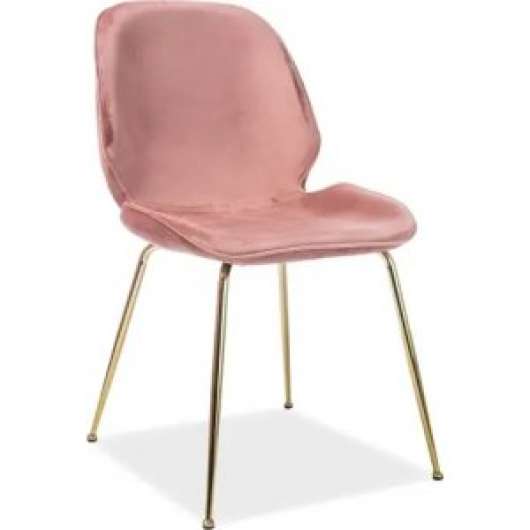 2 st Adrien matstol - Rosa sammet - Klädda & stoppade stolar