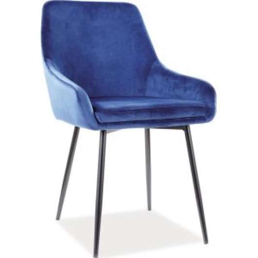 2 st Albi matstol - Blå sammet - Klädda & stoppade stolar, Matstolar & Köksstolar, Stolar