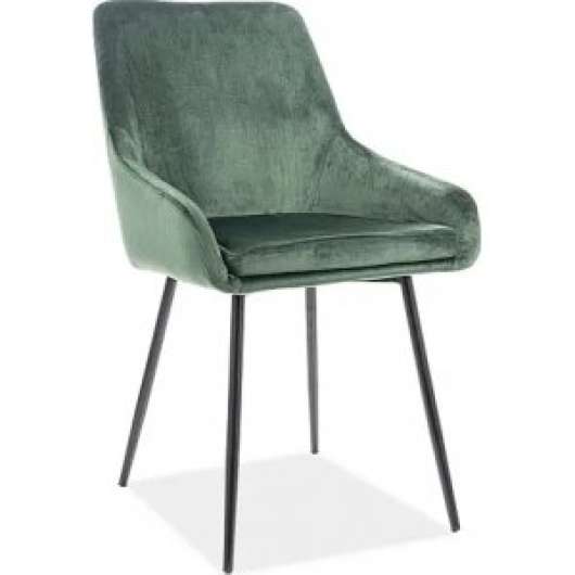 2 st Albi matstol - Grön sammet - Klädda & stoppade stolar