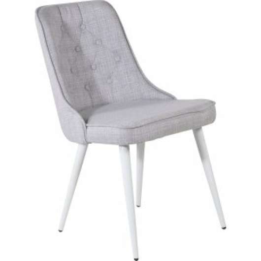 2 st Alice Deluxe matstol - Ljusgrå/vit - Klädda & stoppade stolar