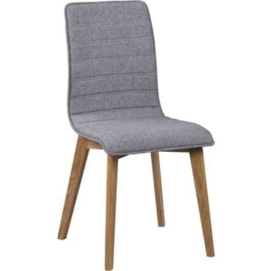 2 st Aniyah stol - Ljusgrå/ek - Klädda & stoppade stolar