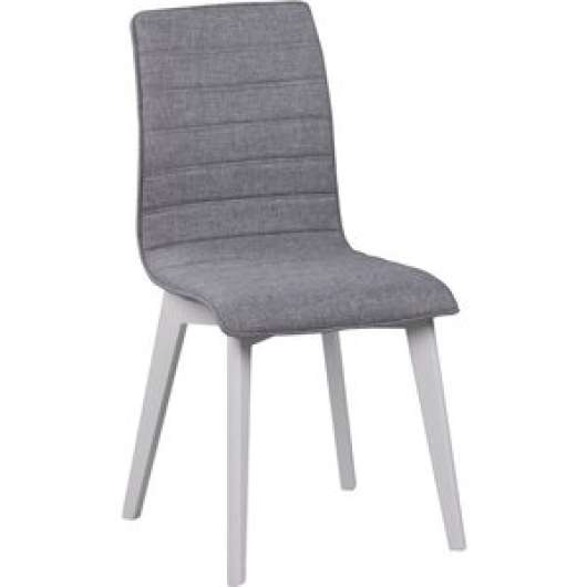 2 st Aniyah stol - Ljusgrå/vitlack - Klädda & stoppade stolar, Matstolar & Köksstolar, Stolar