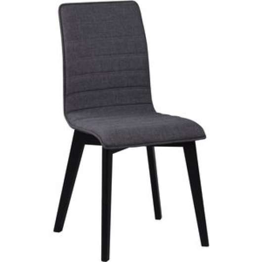 2 st Aniyah stol - Mörkgrå/svartbetsad ek - Klädda & stoppade stolar