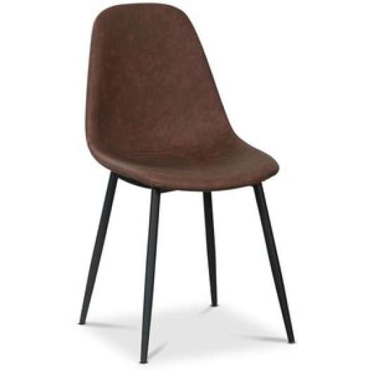 2 st Atlantic Empire matstol - Brun / Svart + Fläckborttagare för möbler - Konstläderklädda stolar, Matstolar & Köksstolar, 