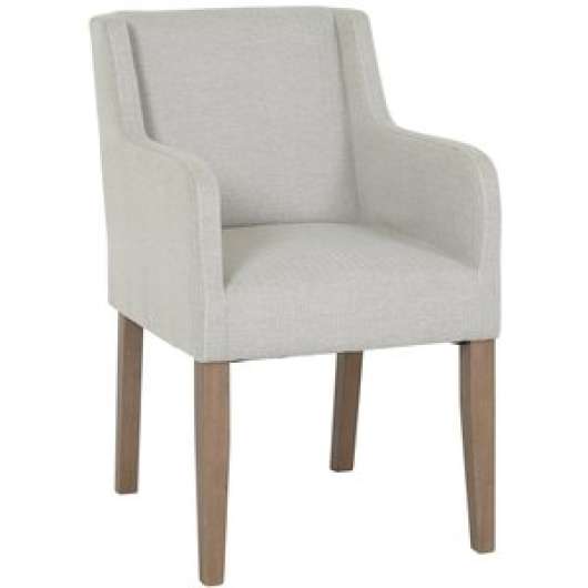 2 st Axel karmstol - Ljusgrå/brun - Klädda & stoppade stolar