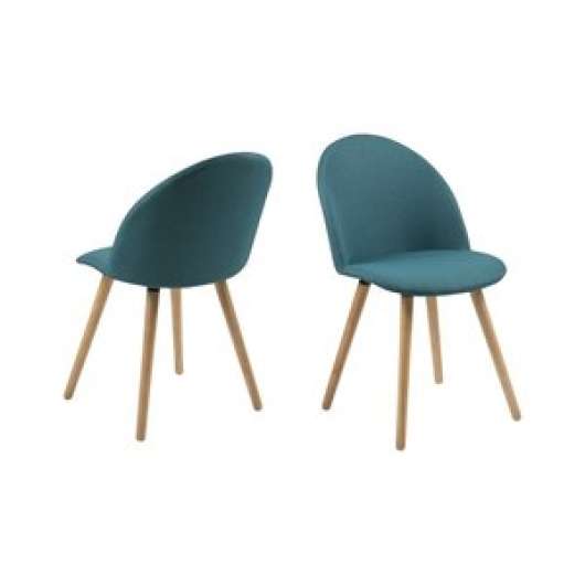 2 st Beaumont matstol - Blå + Möbelvårdskit för textilier - Klädda & stoppade stolar, Matstolar & Köksstolar, Stolar