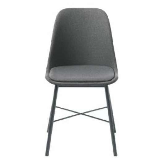 2 st Cara stol i mörkgrått tyg - Klädda & stoppade stolar