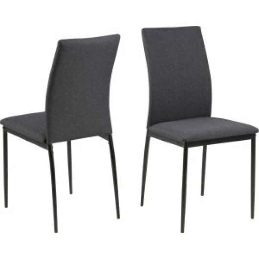 2 st Demina matstol - Mörkgrå - Klädda & stoppade stolar