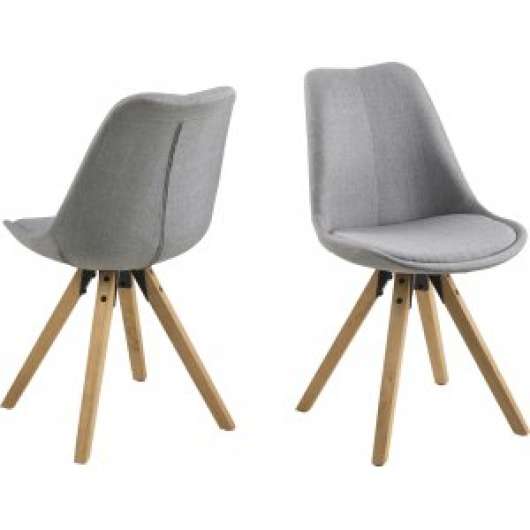 2 st Dima matstol - Ljusgrå - Klädda & stoppade stolar