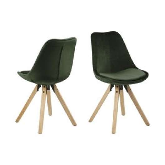 2 st Dima matstol - Skogsgrön - Klädda & stoppade stolar