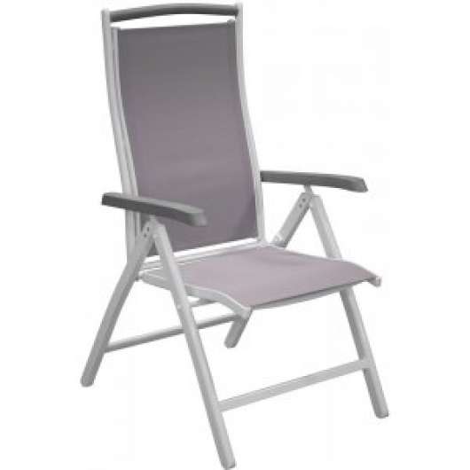 2 st Ebbarp positionsstol vit aluminium - Grå/Vit + Möbelvårdskit för textilier