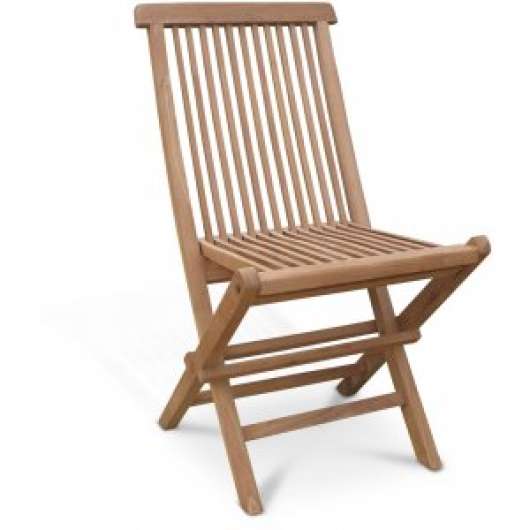 2 st Edenryd fällbar stol - Teak + Möbelvårdskit för textilier - Utematstolar, Utestolar, Utemöbler