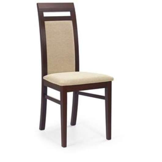 2 st Emily stol - mörk valnöt/beige - Klädda & stoppade stolar