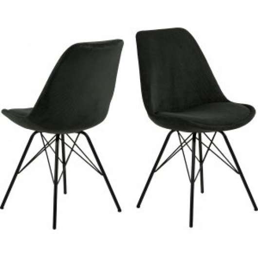 2 st Eris matstol - Mörkgrön - Klädda & stoppade stolar