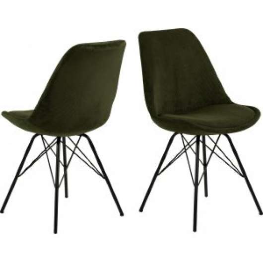 2 st Eris matstol - Olivgrön - Klädda & stoppade stolar
