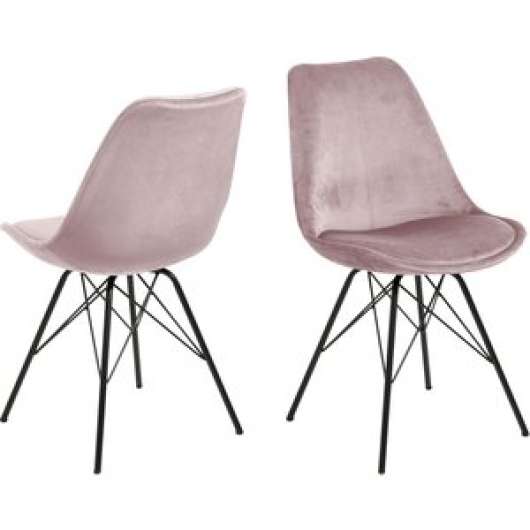 2 st Eris matstol - Rosa/svart - Klädda & stoppade stolar
