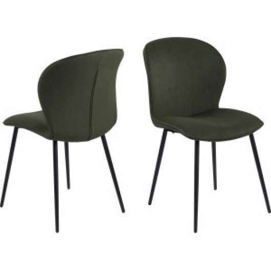 2 st Evelyn matstol - Grön - Klädda & stoppade stolar