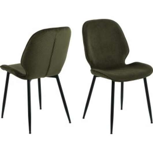 2 st Femke matstol - Grön - Klädda & stoppade stolar