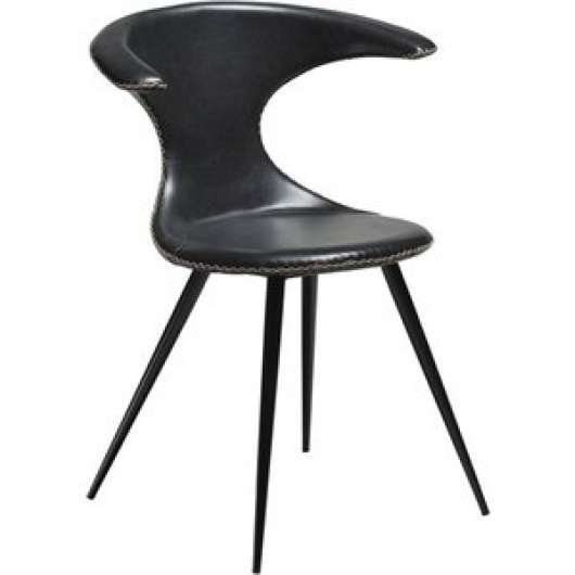2 st Flair matstol i svart PU - Konstläderklädda stolar