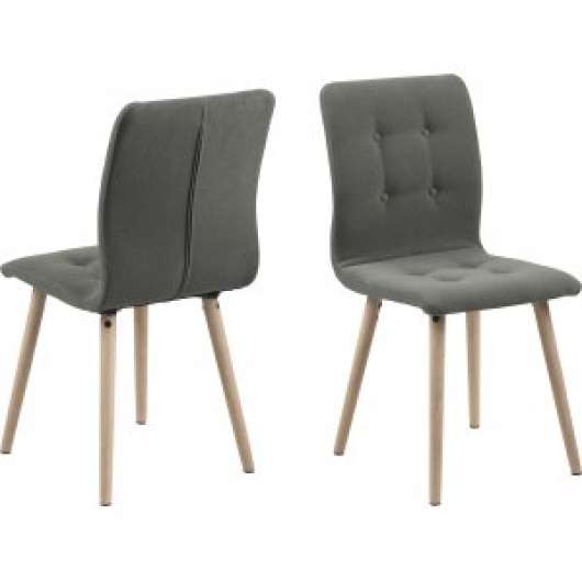 2 st Frida matstol - Ljusgrå - Klädda & stoppade stolar