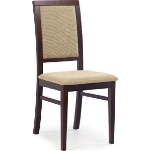 2 st Gille matstol - Beige/mörk valnöt - Klädda & stoppade stolar