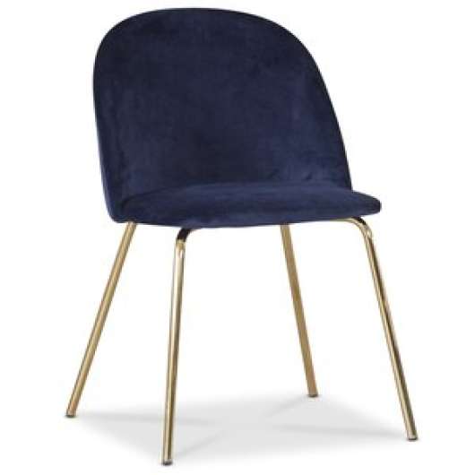 2 st Giovani velvet stol /Mässing - Klädda & stoppade stolar