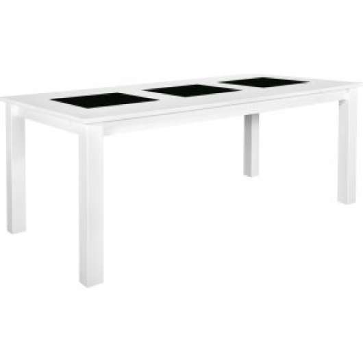 2 st Granit matbord 180 x 90 cm - Vit/svart - 180 cm långa bord, Matbord, Bord