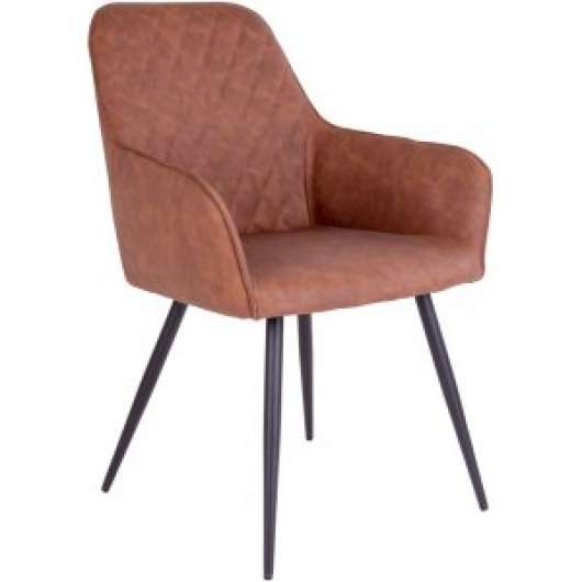 2 st Harbo Matstol - Vintage brun - Konstläderklädda stolar