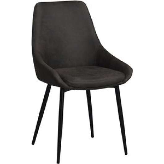 2 st Jada stol - Mörkgrå/svart - Klädda & stoppade stolar
