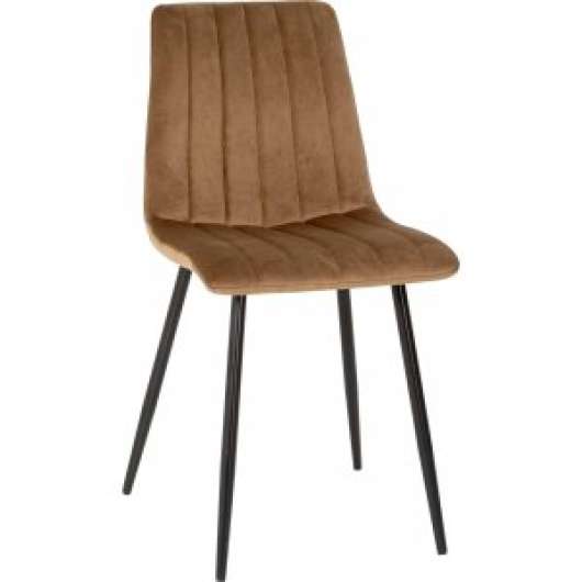 2 st Kayla stol - Brun sammet - Klädda & stoppade stolar, Matstolar & Köksstolar, Stolar
