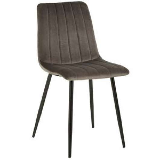 2 st Kayla stol - Grå sammet + Fläckborttagare för möbler