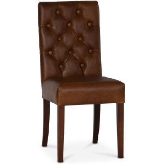 2 st Lexington Milton stol - Brunt anilinläder - Klädda & stoppade stolar, Matstolar & Köksstolar, Stolar