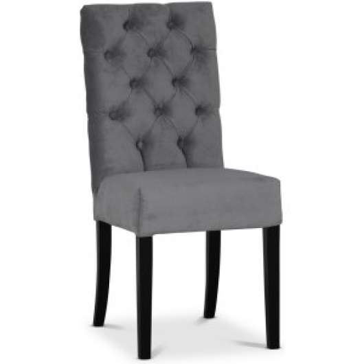 2 st Lexington Milton stol i grå sammet / Svarta ben - Klädda & stoppade stolar, Matstolar & Köksstolar, Stolar