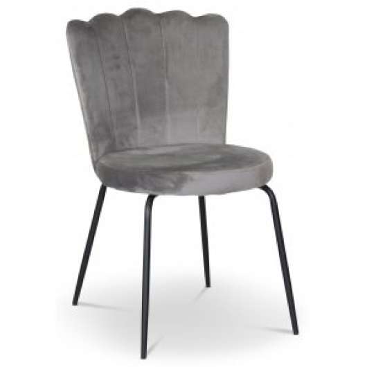 2 st Lidingö Stol i grå sammet - Klädda & stoppade stolar