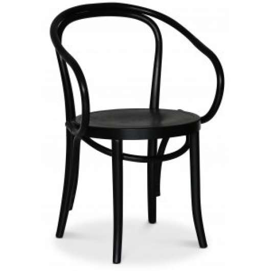 2 st Pinto svart karmstol Nr.30 böjträ + Möbelvårdskit för textilier - Karmstolar, Stolar