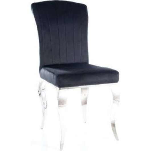 2 st Prince stol - Svart/krom - Klädda & stoppade stolar, Matstolar & Köksstolar, Stolar