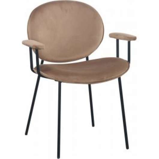 2 st Rondo karmstol i beige sammet + Fläckborttagare för möbler - Karmstolar
