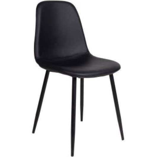 2 st Stockholm matstol i svart konstläder - Konstläderklädda stolar