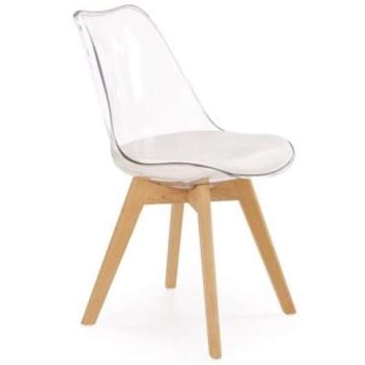 2 st Stol Almina - Transparent/bok - Klädda & stoppade stolar