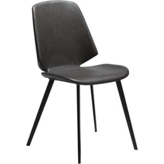 2 st Swing matstol - Vintage grå - Konstläderklädda stolar