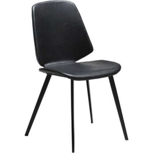 2 st Swing matstol - Vintage svart - Konstläderklädda stolar