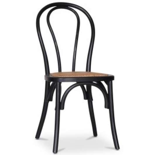 2 st Tony svart stol i böjträ med roing + Fläckborttagare för möbler - Trästolar
