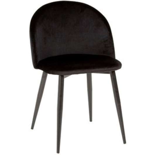 4 st Darling stol - Svart sammet - Klädda & stoppade stolar, Matstolar & Köksstolar, Stolar