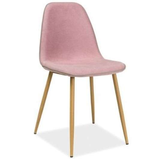 4 st Jayleen matstol - Rosa/Grå/Ek - Klädda & stoppade stolar