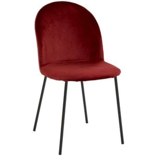 4 st Khloe stol - Bordeaux sammet - Klädda & stoppade stolar, Matstolar & Köksstolar, Stolar