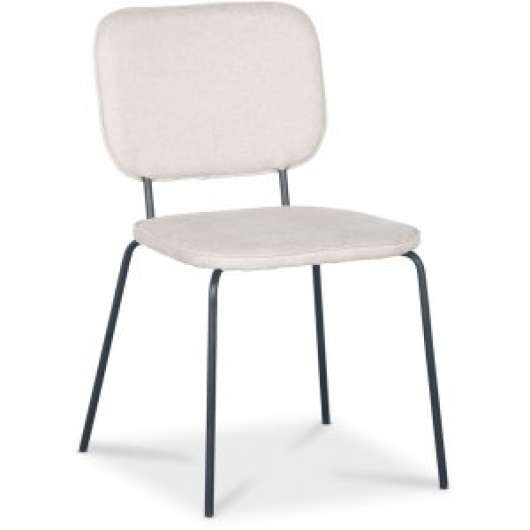 4 st Lokrume stol - Beige tyg/svart + Fläckborttagare för möbler - Klädda & stoppade stolar