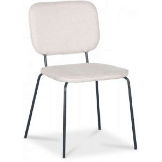 4 st Lokrume stol - Beige tyg/svart + Möbeltassar